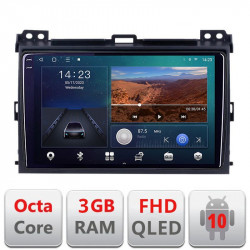 Navigatie dedicata Toyota Prado 2007- B-456 Android Ecran QLED octa core 3+32 carplay android auto KIT-456+EDT-E309V3