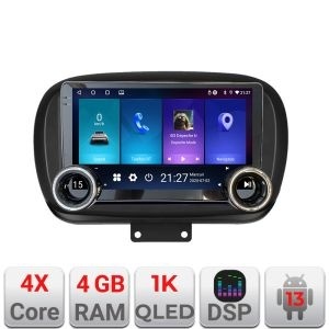 Navigatie Fiat 500 2014- Kit-539 Edotec 4+64 10.5 inch Incell 1K android Wifi 5Ghz gps internet KIT-539+EDT-E211-RK