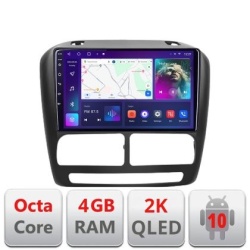 Navigatie Fiat Doblo 2010-2017 si Opel Combo 2010-2017 Android Octa Core Ecran 2K QLED GPS 4G 4+32GB 360 KIT-DOBLO10+EDT-E409-2K KIT-DOBLO10+EDT-E409-2K