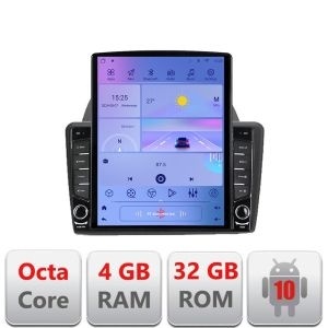 Navigatie Ford Fiesta G-256 ecran tip TESLA 9.7" cu Android Radio Bluetooth Internet GPS WIFI 4+32GB DSP 4G Octa Core KIT-256+EDT-E709