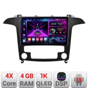 Navigatie Ford S-Max 2008-2012 A-003 4+64 InCell Display 1K Android Waze USB Navigatie Internet Youtube Radio KIT-003+EDT-E209-RK