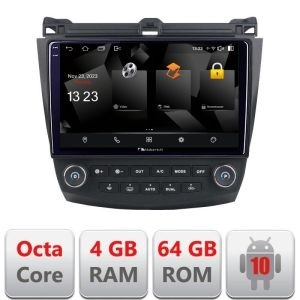 Navigatie Honda Accord 2004-2008 5510-ACCORD Android Octa Core 720p 4+64 DSP 360 camera carplay android auto KIT-ACCORD+NAM5510-AXZ