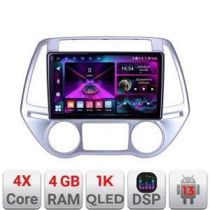 Navigatie Hyundai I20 2011-2014 manual si automat Android radio gps internet 4+64 InCell Display 1K Kit-i20-2012+EDT-E209-RK KIT-i20-2012+EDT-E209-RK