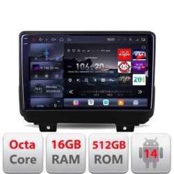 Navigatie Jeep Wrangler 2018- Edotec Kit-WRANGLER 8 core QLED 2K 12+256GB 360 Android Waze USB Navigatie Internet Youtube Radio KIT-WRANGLER+EDT-E809-2K