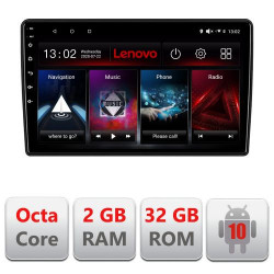 NAVIGAȚIE LENOVO ANDROID 10 DEDICATĂ CITROEN BERLINGO 2008-2018 ECRAN CAPACITIV OCTACORE 2GB RAM 32 GB ROM DVR CARKIT BLUETOOTH MIRROR LINK MODEL LENOVO KIT-berlingo+EDT-E509