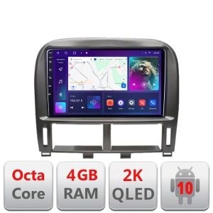 Navigatie Lexus LS 1999-2006 C- LS-99 Android Octa Core Ecran 2K QLED GPS 4G 4+32GB 360 kit-ls-99+EDT-E409-2K
