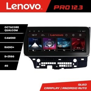Navigatie MITSUBISHI LANCER K-037 Lenovo PRO 8+256 12.3 inch qled android 4G DSP gps internet 8Core KIT-037+PRO-12.3-8+256+KIT-10-9