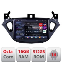 Navigatie Opel Corsa 2013-2016 Opel Adam 2012-2019 Edotec Kit-corsa 8 core QLED 2K 16+512 360 Android Waze USB Navigatie Internet Youtube Radio kit-corsa+EDT-E809-2K