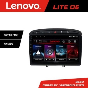 Navigatie Peugeot 308 Lenovo Kit-038 8 core 6+128 GB Android Waze USB Navigatie Internet Youtube Radio KIT-038+LITE-9-6+128
