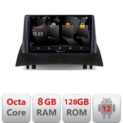 Navigatie Renault Megane 2 5960Pro-098 Android Octa Core Qualcomm 2K Qled 8+128 DTS DSP 360 4G Optical KIT-098+NAM5960Pro-A9Z