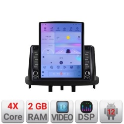 Navigatie Renault Megane 3 Fluence K-145 ecran tip TESLA 9.7" cu Android Radio Bluetooth Internet GPS WIFI 2+32 DSP Quad KIT-145+EDT-E708