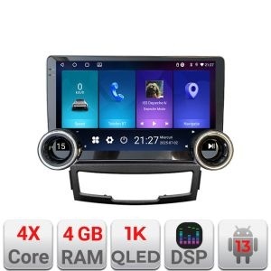 Navigatie Ssangyong Korando 2011- 2013 Kit-159 Edotec 4+64 10.5 inch Incell 1K android Wifi 5Ghz gps internet KIT-159+EDT-E211-RK