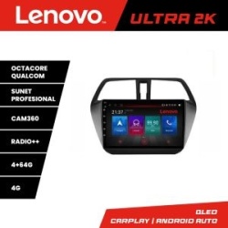 Navigatie Suzuki S-Cross Quad Core Lenovo Kit-337 8 core QLED Qualcomm 4+64 360 Android Waze USB Navigatie Internet Youtube Radio KIT-337+ULTRA-9-4+64