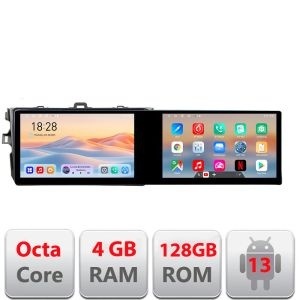 Navigatie Toyota Corolla 2 ecrane 8 core 4+128 21.6 inch Incell android Wifi 5Ghz gps internet Kit-063 KIT-063+EDT-E424