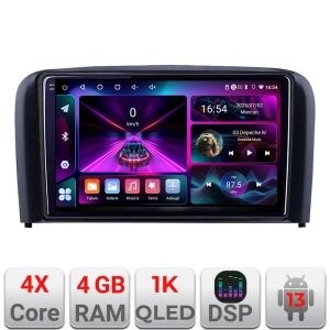 Navigatie Volvo S80 2004-2006 A-S80 4+64 InCell Display 1K Android Waze USB Navigatie Internet Youtube Radio KIT-S80+EDT-E209-RK