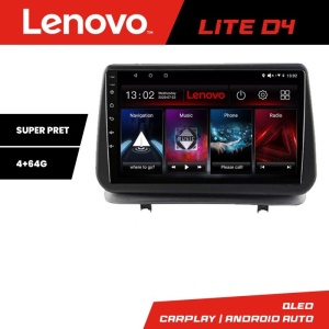 NavigatieRenault Clio 3 2005-2013 Lenovo Kit-Clio3 4+64 GB Android Waze USB Navigatie Internet Youtube Radio kit-clio3+LITE-D4-9-4+64