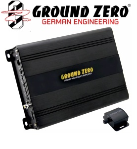 Pachet de Bass Ground Zero GZ 1300PT Subwoofer tub 30cm (12″) + GZIA 200.2 Amplificator auto 2 canale + RIK8 kit cabluri Recoil de 8mm²