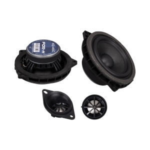 Pachet sistem audio Plug&Play For-X dedicat BMW Basic XQ-45C XQ-402BMW + Amplificator Zapco HB 410 ADSP + Conectica dedicata