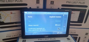 Sistem de navigatie portabil GPS PNI L807 PLUS 8GB Diagonala 7" Harti Incluse pentru Camioane si Autoturisme Rulote Autocare