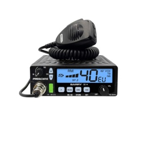 Statie Radio CB President BARRY II + AM/FM, 12-24V, RB, Filtre Zgomot + NRC
