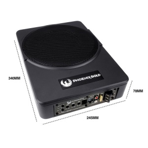 Subwoofer activ underseat (sub scaun) Phoenix Gold ZR10P, 200 watts rms, 10”