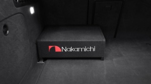 Subwoofer Auto Activ Facedown Nakamichi NBX25M 10" 1000W max 150 Watts RMS + KIT CABLURI