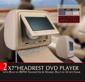 TETIERE CU DVD PNI-HD700A-Y CREM LCD 7'' FERMOAR ANTIFURT USB SD PLAYER FUNCTIE JOCURI JOYSTICK WIRELES INCLUS MONTAJ PROFESIONAL IN TOATA TARA ! - Img 3