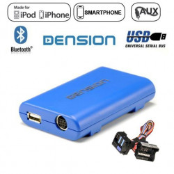 Adaptor USB iPod iPhone AUX-IN Bluetooth Dedicat BMW Seria 3 E36 Seria 3 E46 Seria 5 E39 Seria 7 E38 X5 E53 Z3 Z8 MINI Cooper Model Dension Gateway Lite BT Bluetooth BT GBL3BM4 (BMW, 40 Pini)