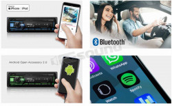 ALPINE UTE-200BT RADIO-MP3 Player Auto Cu USB Carkit Bluetooth Leduri Selectabile Montaj In Toata Tara