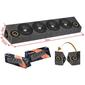 Centru Audio Incinta Soundbar Cu 4 Difuzoare 6,5 inchi 300W 2 Tweetere 3,6 inchi de 160W in total 760 W RMS / 1520 W Max Phoenix Gold ZPROB654