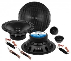Difuzoare auto componente CRUNCH Gravity GTS6.2C diametru difuzor 16.5 cm tweeter cu diametru de 20 mm, calota din matase putere RMS 100 W putere maxima 200 W