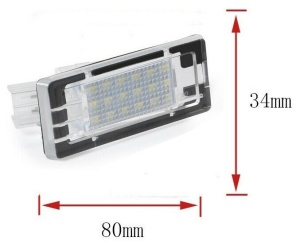 Lampi numar led Dacia Duster (2010-2018), Logan MCV (2013 -), Lodgy (2012-) - BTLL-398