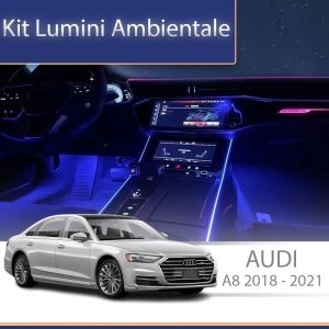 Lumini ambientale dedicate Audi A8 2018-2021 set complet control telefon sau sistem original
