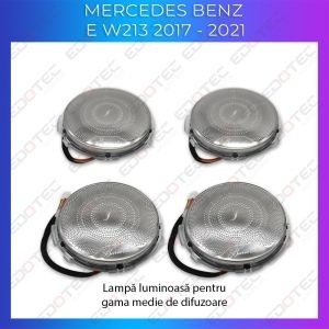 Lumini Ambientale dedicate capace difuzoare Mercedes E W213 sistemul original sau telefon AMB-ME-W213-01