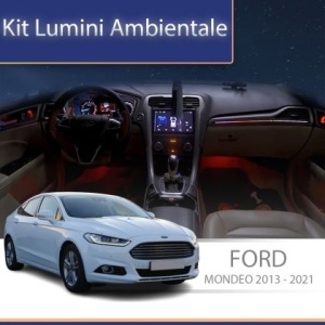 Lumini ambientale dedicate Ford Mondeo 2013-2021 set complet control telefon sau sistem original