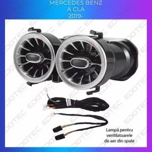 Lumini Ambientale dedicate ventilatoare spate Mercedes A W177 CLA W118 sistemul original sau telefon AMB-ME-W177-03 - Img 4