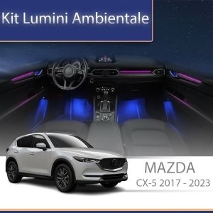 Lumini ambientale Mazda CX-5 2017-2023 dedicat set complet control telefon sau sistem original AMB-MZD-CX-5-2017