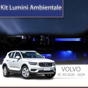 Lumini ambientale Volvo XC40 2020-2024 dedicat lampă pentru picioare șu uși control telefon sau sistem original AMB-VLV-XC40-2020