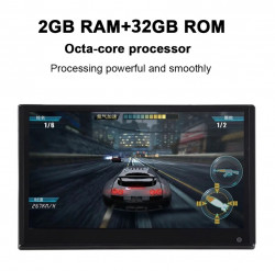 MONITOR TETIERA ANDROID TRAVELMATE 13.3" TABLETA SMART ULTRASLIM HDMI USB SD 1080P 4K INTERNET WIFI BLUETOOTH TOUCHSCREEN REZOLUTIE FULL HD LEDURI AMBIENTALE SI LOGO SELECTABILE
