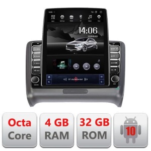 NAVIGAȚIE ANDROID 10 DEDICATA AUDI TT 2004-2011 ECRAN CAPACITIV TIP TESLA 9,7" PROCESOR OCTACORE 4GB RAM 32GB MEMORIE INTERNA DVR CARKIT BLUETOOTH MIRROR LINK MODEL TESLA KIT-078+EDT-E709