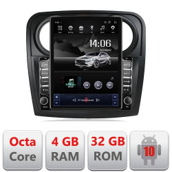 NAVIGAȚIE ANDROID 10 DEDICATA DACIA SANDERO/ LOGAN 2012-2020 ECRAN CAPACITIV TIP TESLA 9,7" PROCESOR OCTACORE 4GB RAM 32GB MEMORIE INTERNA DVR CARKIT BLUETOOTH MIRROR LINK MODEL TESLA KIT-sandero+EDT-E709