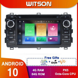 NAVIGATIE ANDROID 10 DEDICATA TOYOTA AURIS E180 2013-2015 WITSON W2-RVT5534 PROCESOR PX5 OCTACORE 64GB 4G RAM ECRAN IPS 7INCH INTERNET 4G WIFI CARKIT BLUETOOTH USB DVD AUTO RADIO CARPLAY GPS WAZE