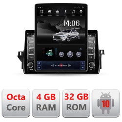 NAVIGAȚIE ANDROID 10 DEDICATA TOYOTA CAMRY 2021- ECRAN CAPACITIV TIP TESLA 9,7" PROCESOR OCTACORE 4GB RAM 32GB MEMORIE INTERNA DVR CARKIT BLUETOOTH MIRROR LINK MODEL TESLA KIT-camry2021+EDT-E710