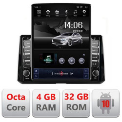 NAVIGAȚIE ANDROID 10 DEDICATA TOYOTA COROLLA 2019- ECRAN CAPACITIV TIP TESLA 9,7" PROCESOR OCTACORE 4GB RAM 32GB MEMORIE INTERNA DVR CARKIT BLUETOOTH MIRROR LINK MODEL TESLA KIT-388-levin+EDT-E710