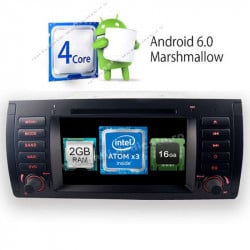 NAVIGATIE ANDROID 6.0.1 DEDICATA BMW X5 E53 SERIA 5 E39 SERIA 7 E38 QUAD-CORE 2GB RAM 16 GB CARKIT PRELUARE AGENDA TELEFONICA NAVD-i082