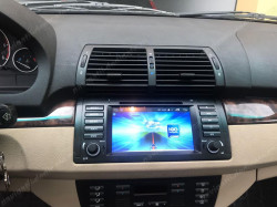 NAVIGATIE ANDROID 6.0.1 DEDICATA BMW X5 E53 SERIA 5 E39 SERIA 7 E38 QUAD-CORE 2GB RAM 16 GB CARKIT PRELUARE AGENDA TELEFONICA NAVD-i082