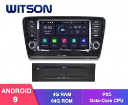NAVIGATIE ANDROID 9.0 DEDICATA SKODA OCTAVIA 3 WITSON W2-RVF5520 PROCESOR PX5 OCTA-CORE 4G RAM 64GB MEMORIE INTERNA INTERNET 4G WIFI CARKIT MIRROR LINK GPS WAZE