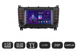 Navigatie C-Class W203 2004-2011, CLS W219, CLK W209, Android 11, 4GB RAM 64GB, Wifi, Waze, Youtube, Google Maps, Bluetooth