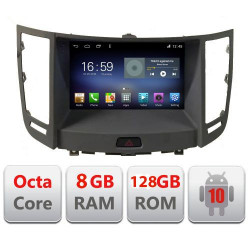 NAVIGATIE CARPAD ANDROID 10 DEDICATA HYUNDAI INFINITI FX35 2009-2012 ECRAN CAPACITIV OCTACORE 8GB RAM 128GB ROM DVR CARKIT BLUETOOTH MIRROR LINK MODEL LENOVO KIT-fx35+EDT-E609