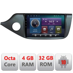 NAVIGATIE CARPAD ANDROID 10 DEDICATA KIA CEED 2012-2018 ECRAN 9" CAPACITIV INTERNET 3G WIFI PROCESOR CORTEX A9 OCTA CORE 4G RAM 32GB 1,6 GHZ DVR CARKIT BLUETOOTH MIRROR LINK MODEL KIT-KI39+EDT-E409